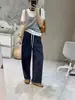 ¡Pantalones sin preocupaciones! Pantalones de Lino Rectos de Corte Relajado, Versátiles de Pierna Ancha para Mujer, Frescos de Verano, Ultra Delgados, Caídos, Sueltos, Casuales.