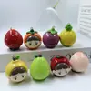 Novo Chaveiro Criativo Fruta Festa Pingente Fruta Fofa Cubo Bolsa Pingente Pequeno Presente Atacado