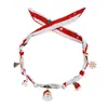 Accesorios transfronterizos europeos y americanos: Collar único de cinta de copo de nieve, Año Nuevo, elementos mixtos, collar de fiesta estilo Navidad