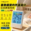 Medidor de Índice Térmico Transfronterizo para Prevenir Golpes de Calor Wbgt Termómetro con Recordatorio de Alta Temperatura de Cuatro Velocidades Reloj Calendario Medidor de Temperatura y Humedad