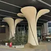 Columnas Decorativas de Alta Gama en el Vestíbulo del Hotel Hechas de Pétalos de Fibra de Vidrio Se Pueden Personalizar en Tamaño y Forma