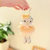 Muñeco de Peluche Colgante de Gatito de Piernas Largas Ropa de Bebé Muñeca Kt Accesorios de Muñeca Hija Falda sin Mangas de Perla de Gatito para Mujer