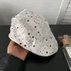 Boné Frontal com Estampa de Estrela Personalizada Estilo Japonês para Mulheres, Chapéu Boina de Jornaleiro Pintor Fashion Retrô Diário, Boina de Alta Qualidade