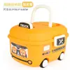 Caja de Almacenamiento de Dibujos Animados para Juguetes de Niños, Caja de Almacenamiento para Snacks de Bebé, Caja de Almacenamiento para Escritorio, Cubeta de Arena para Jugar en la Playa al Aire Libre