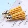 Atacado de fabricantes borla de veludo coreano 3cm dourado prata acessórios para chapéu roupas sapatos bolsa acessórios pingente de chave