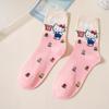Calcetines de media caña de dibujos animados para mujer pareja combinan con todo dibujos animados japoneses de las Cuatro Estaciones Hello kitten celebridad de internet coolomi calcetines