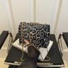 Bolso Bandolera Leopardo Moda Simple Otoño 2024 Nuevo Estilo Occidental Simple Viajero Retro Cadena Bolso Cuadrado Pequeño
