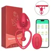 Herramienta de Juguete Vestible Suma Dispositivo Femenino Controlado Remotamente Vestible para Hombres y Mujeres