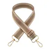 Nova cor dourada e prateada alça de ombro de seda alça longa transversal de ombro feminina acessórios de bagagem alça decorativa alça de bolsa de comércio exterior