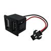 Soquete USB de camada dupla tipo c, assento fêmea, uma lâmpada usb fêmea, fivela de soquete de carregamento, tomada de energia com conector de cabo