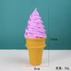 Modelo de sorvete, cone de sorvete falso, enfeites de cone de ovo, decoração de sorvete, adereços para fotos