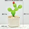 Adornos de Escritorio Hechos a Mano de Flor de Jacinto Suculento Esmaltado Decoración de Maceta de Planta Artificial de Vidrio Micro Paisaje Creativo
