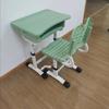 Mesa de estudo infantil de plástico ABS personalizada, mesa para ensino fundamental, mesa de escrita com elevação manual, conjunto de mesa e cadeira escolar