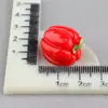 Aretes Llavero DIY Accesorios de Resina Pegamento Cremoso Tomate Funda para Teléfono Móvil Calabaza Material Miniatura Verdura Accesorios DIY