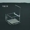 Caja Cuadrada Acrílica Gruesa Personalizada con Tapa abatible 5-15 cm en Stock Transparente Almacenamiento Exhibición Cultural y Creativa Caja de Plástico Ps