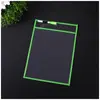 En stock: Bolsas transparentes de PVC tamaño 25.5*36, carpetas rojas de calco para uso estudiantil y de borrado en seco, disponibles en 10 colores, bolsas PET de borrado en seco
