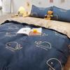 Conjunto de Cama de Dormitório para Estudantes Universitários Três Peças 100% Algodão Algodão Puro Lençol Capa de Edredom Colchão Cama de Solteiro Conjunto de Seis Peças