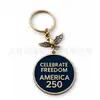 Novo Modelo Transfronteiriço: Medalha Comemorativa do 250º Aniversário dos Estados Unidos Pingente Chaveiro de Acrílico 2D