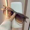 Nuevas Gafas de Sol Ultra Ligeras de Color Degradado Tr90 Pequeña Fragancia Moda Tendencia Gama Alta Anti-UV Montura Grande Gafas de Sol