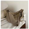 Bolsa de Tote Bordada Personalizada Más Vendida Estilo Coreano Bolso de Hombro Simple Bolso Cruzado Set de Dos Piezas Color Sólido Simple Suegra