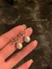 Brincos de Pérola com Pino de Prata S925 Moda Feminina Tendência Nicho Outono e Inverno Brincos de Tarraxa Versáteis Atacado Brincos de Liga de Titânio