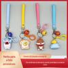 Chaveiro de boneca 3D estéreo de borracha macia personalizável, pingente de chaveiro, presente criativo coreano de desenho animado