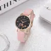 SOKI Reloj de cuarzo para mujer a la moda, reloj con esfera de flor pequeña, reloj de estilo europeo para mujer, AliExpress wish, Venta al por mayor de fábrica
