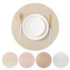 Anel de Espiga de Trigo em PVC Antiderrapante Isolado Jogo Americano para Estudante Decoração de Mesa em Estilo Europeu Design Criativo em Forma de Flor Tapete de Mesa Antiderrapante