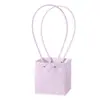 Bolsa para Arreglo Floral de Pensamientos de Siete Colores Maca Bolsa Impermeable Bolso de Mano Bolsa Maca Caja de Empaque para Ramo Floral Bolso de Mano Floral