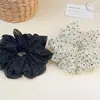 2026 Nuevo Coletero Estilo Coreano, Versión Coreana Ins Puntos Pequeños Scrunchie Esponjoso, Elegante Accesorio para el Cabello de Malla Transparente para Mujeres