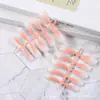 Unhas Usáveis, Unhas Pré-Fabricadas Semi-Acabadas, Arte de Unha Degradê Manchadada Feita à Mão, Pontas de Unha Coloridas, Unhas Postiças, Unhas Artificiais, Atacado de Fábrica