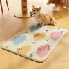 Tapete Refrescante de Seda de Gelo para Pets no Verão, Antiderrapante de Desenho Animado, Resistente a Mordidas, Impermeável, Fácil de Limpar