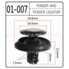 Tornillos Remache de Expansión Universales para Sujetadores de Coche, Rejilla de Parachoques, Guardabarros, Clips de Fijación de Guardabarros