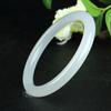 Pulsera de calcedonia blanca lychee congelada blanca luz de luna calcedonia blanca al por mayor hielo transparente blanco calcedonia oro champán alto hielo material de caballo de hielo