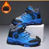Zapatos Infantiles Tenis Zapatos para Niños Botas de Nieve Exteriores Antideslizantes Otoño e Invierno Cálidos Zapatos de Algodón Con Felpa Niños Medianos y Grandes