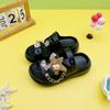 Nuevas Pantuflas de Cadena de Dibujos Animados Estrella de Cinco Puntas Familia Kt Cat Zapatos Planos de Moda Niños y Niñas Sandalias Antideslizantes de Suela Blanda