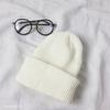 Sombrero de Otoño e Invierno para Mujer Color Sólido Combinable para Pareja Sombrero de Lana Tejido de Placa Ligera Cálido de Punto para el Frío Sombrero para Protección de Oídos para Hombre y Mujer