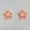 Dulces Coloridos Bordados de Encaje Flor de Cinco Pétalos Accesorios para Coleta de Bebé Estilo Mismo de TikTok Accesorios de Diadema Elástica