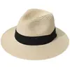Sombreros de Paja de Papel Europeos y Americanos para Hombre y Mujer, Sombrilla de Playa de Verano para Exteriores, Sombreros Panama Clásicos de Paja de Papel, Venta al por Mayor