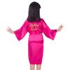 Vestido tipo cárdigan para niñas del equipo de cumpleaños con color dopamina, color bronceado, para fiesta de cumpleaños.