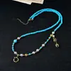 Colar de Contas Multicolorido com Junção de Vidro e Ágata, Pingente Retrô Estilo Chinês, Acessório Versátil para Homens e Mulheres, Suprimento ao Vivo