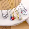 Collar Venta Caliente Transfronteriza Magnético Amor Luna Pareja Collares Accesorios Mujer Versátil Gama Alta Regalo Día de San Valentín