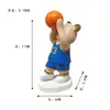 Decoração de Quarto de Basquete Urso Violento Ornamentos de Resina Decoração de Mesa de Entrada de Sala de Estar em Casa Presentes Brinquedos Fofos da Moda