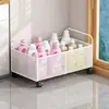 Estante de Almacenamiento de Líquido para Lavar Inodoro Balcón Estante de Almacenamiento de Piso para Detergente Cesta Encima de la Lavadora de Tambor