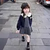 [Versión Coreana] ¡Ronda de Estrellas Infantiles! 2026 Nuevo Vestido Elegante para Niñas Colección Primavera Trendy Cárdigan de Punto para Bebé