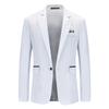 Ventas Directas de Fábrica 2025 Nueva Moda Color Puro Trajes para Hombre Aliexpress Transfronterizo Talla Grande Trajes de Negocio Hombres al por Mayor