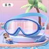 Gafas de natación para niños, impermeables, antivaho, gafas de alta protección, gafas de natación de marco grande, equipo unisex de gorro de natación para buceo y juegos acuáticos