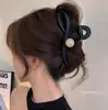 Nuevo Modelo 2025 Diseño Sencillo Pinza para el Cabello de Tiburón con Forma de Ola para la Parte Trasera de la Cabeza, Pinza Grande de Gama Alta para Mujeres