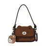 Bolso de Hombro Único Estilo Coreano Retro Lindo Gatito Pequeño Bolsos Cruzados Versátiles de Dibujos Animados para Estudiantes Bolsos de Mano Casuales de Diseño de Nicho