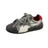 Zapatillas de entrenamiento alemanas bicolor para mujer, nuevo modelo primavera y otoño 2026, versátiles, casuales, ligeras, con cordones, estilo deportivo, zapatillas Forrest Gump, venta al por mayor para estudiantes